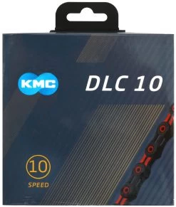 KMC X10 DLC 10-fach Kette -Mountainbikes & Zubehör 02 KMC X10 DLC 10 fach Kette Red a