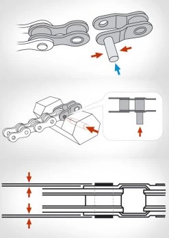 KMC Half Link Halbes Kettenglied -Mountainbikes & Zubehör 300024 2FYgxG58wxUU6D