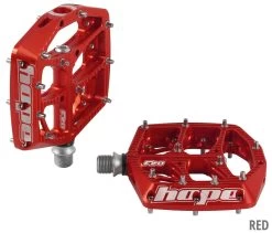 HOPE F20 Plattformpedale -Mountainbikes & Zubehör Hope F20 Plattformpedale red PDF20R