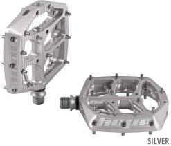 HOPE F20 Plattformpedale -Mountainbikes & Zubehör Hope F20 Plattformpedale silver PDF20S