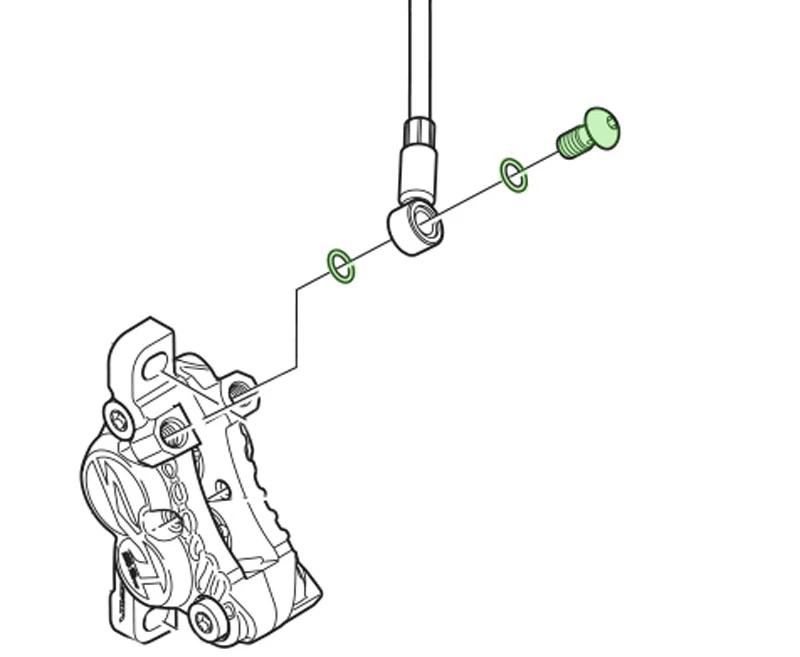 Shimano Bremsleitungsschraube Mit Dichtring 4 Shimano Bremsleitungsschraube Mit Dichtring - Image 2