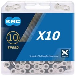 KMC X10 10-fach Kette -Mountainbikes & Zubehör groot BX10NB114 X10 Silver Black